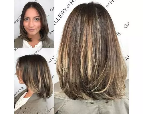 23 Balayage With Undercut Layers