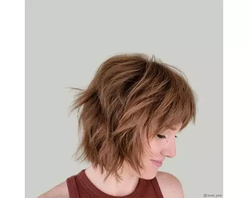 48 Razor Cut Shag With Fringe