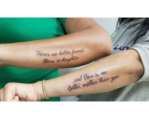 40 Best Mother and Daughter Tattoos  HARUNMUDAK