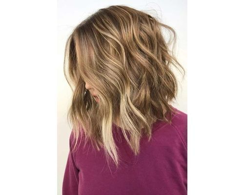 Wavy A-line Mid Neck Length Haircut