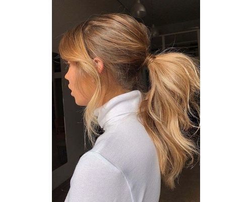 Honey Blonde Ponytail