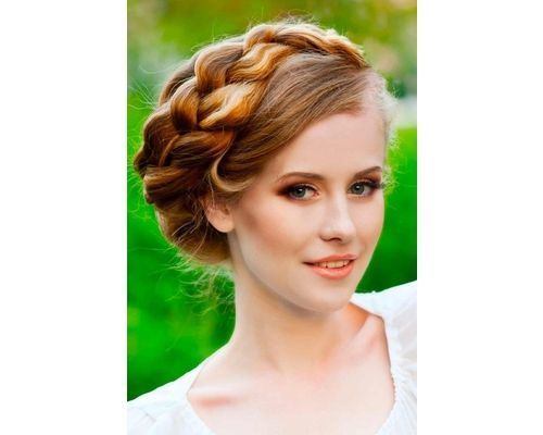 Honey Blonde Halo Braid