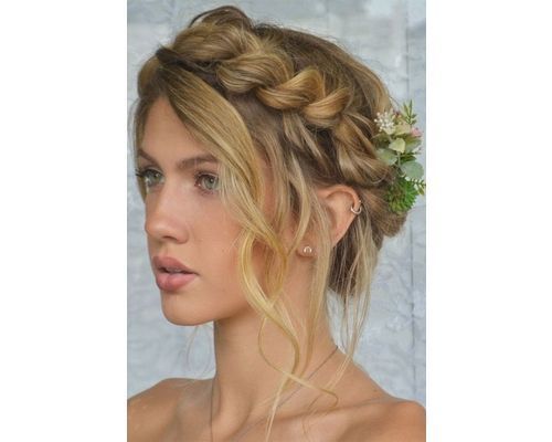 Honey Blonde Braided Crown