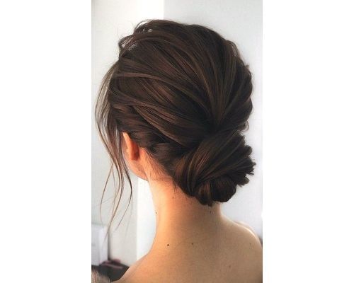 twisted low bun