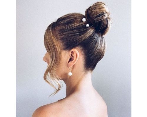 knotted updo prom