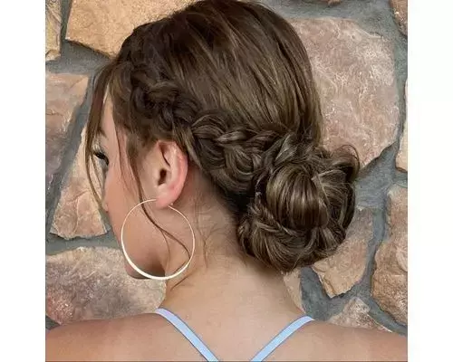 Low Braided Bun