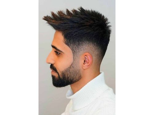 Faux Hawk With Drop Fade