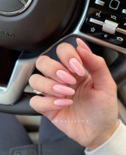 nude nail almond