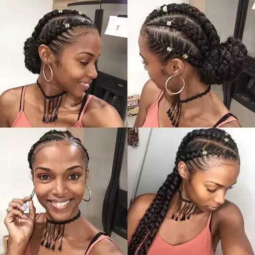 Feed-in Braids W_ Bun Tutorial