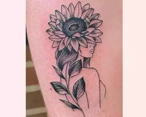 sunflower-and-a-woman