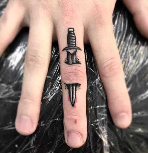 loyalty finger tattoo