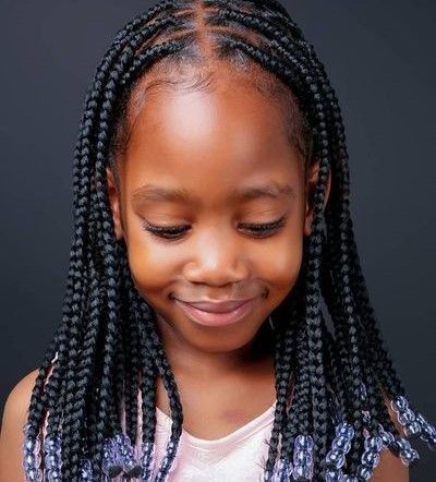 box braids styles for little girls