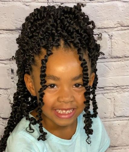 Little Girl Twist Crochet Braids💫 _ Kids hairstyles, Hair twist styles, Single braids