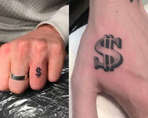 dollar-tattoo-for-women