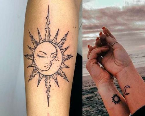 sun-and-moon-tattoos-for-women