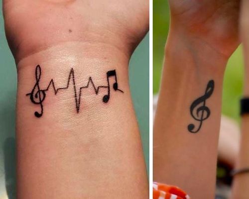 Musical-notes-tattoo.jpg | Clipart Panda - Free Clipart Images