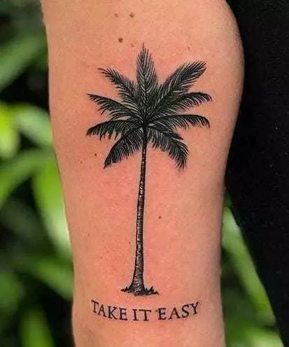 Palm Tree - Tattoo Design Ideas - BlackInk AI