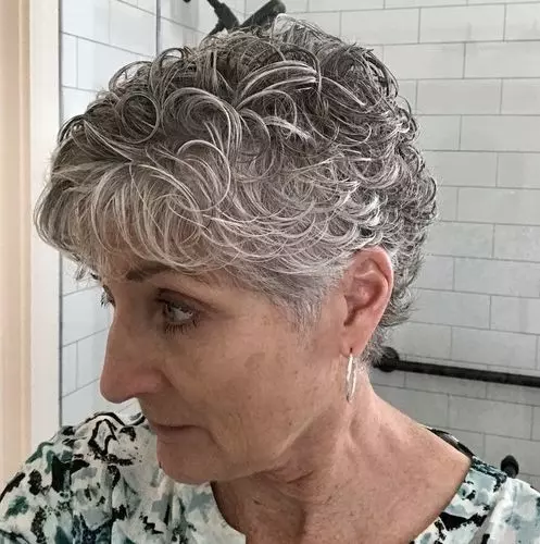 Curly Gray Hair