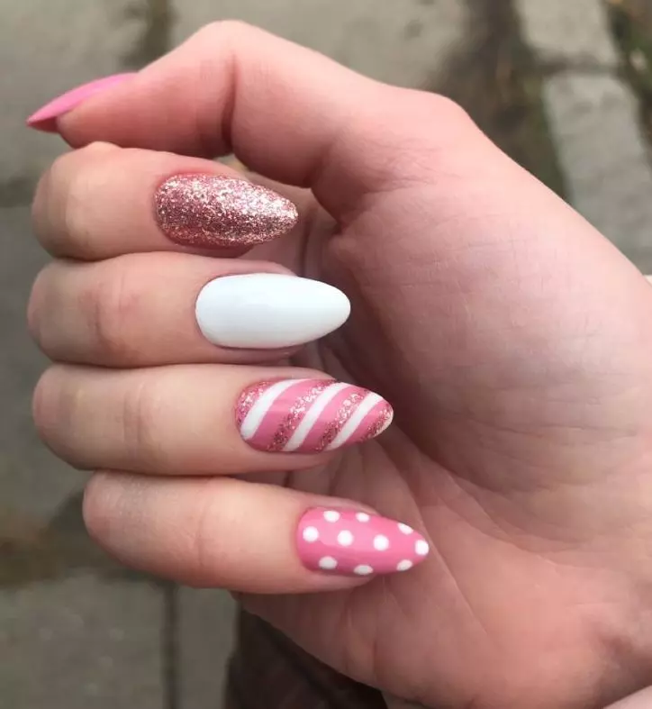 Winter candy nails