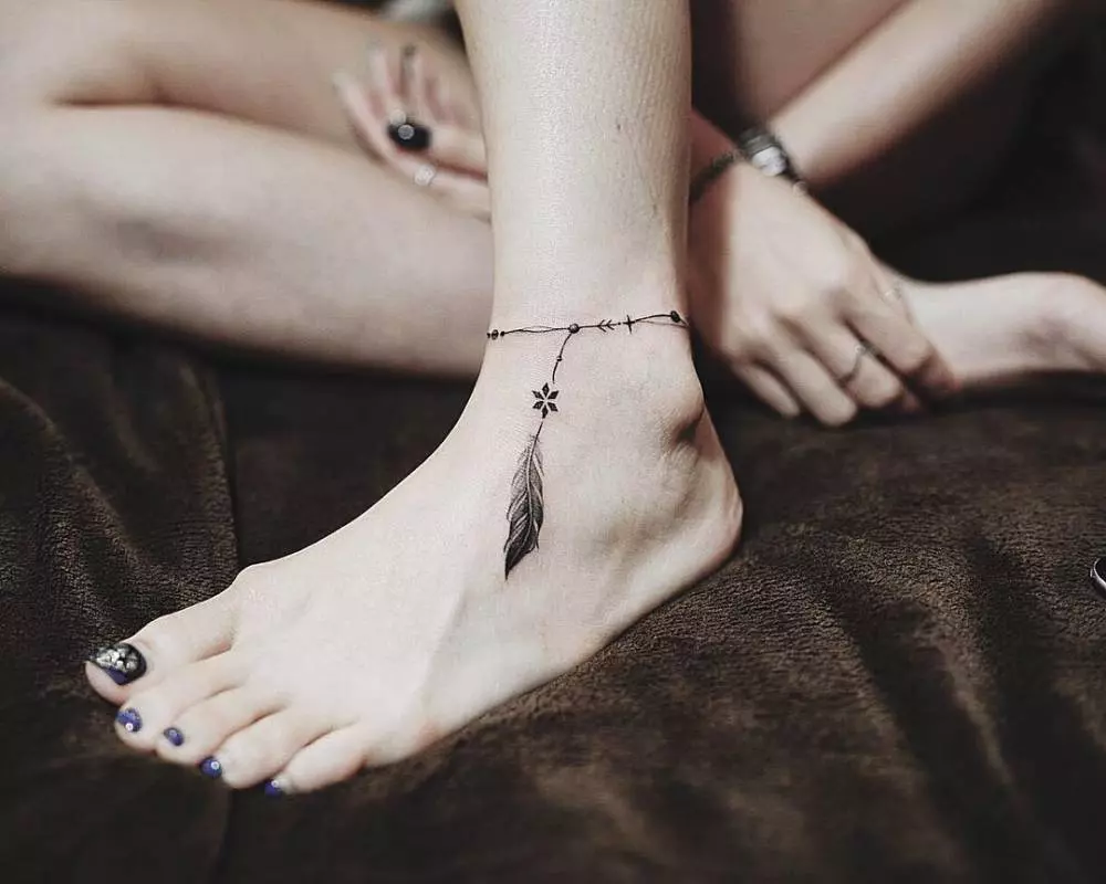 Most beautiful foot tattoo design // Small foot tattoos for women // Foot  tattoos. - YouTube