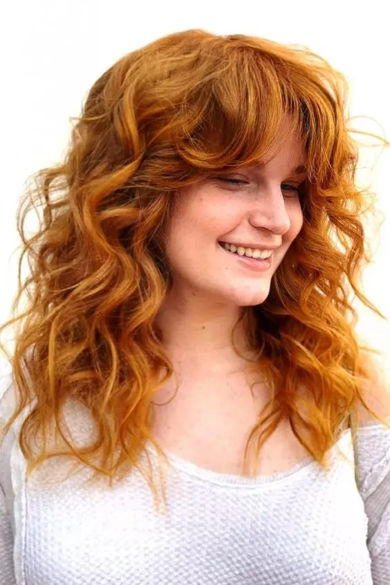 Ginger Curly Butterfly Hair