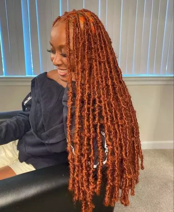 Long Ginger Butterfly locs
