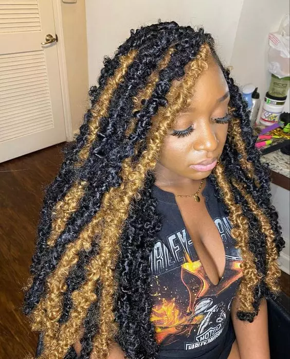 butterfly-locs-with-highlights