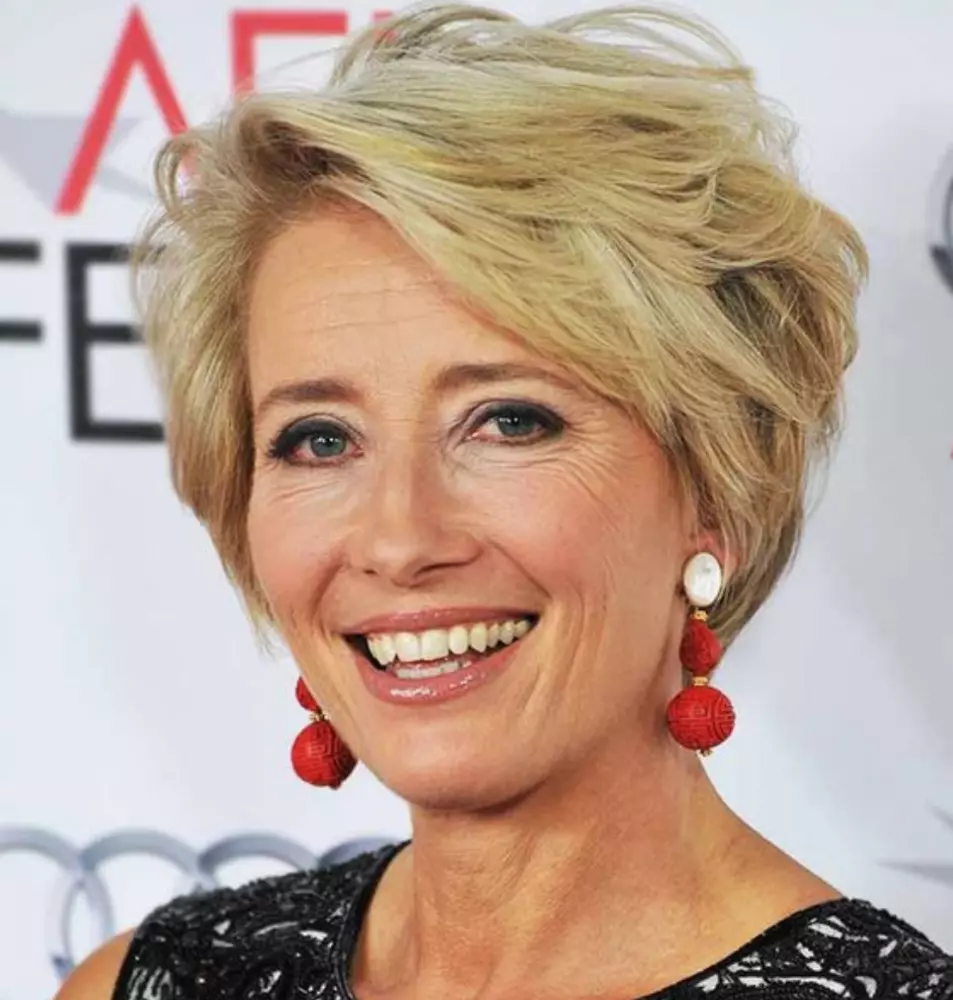 Emma Thompson Hairstyle For Mature Women