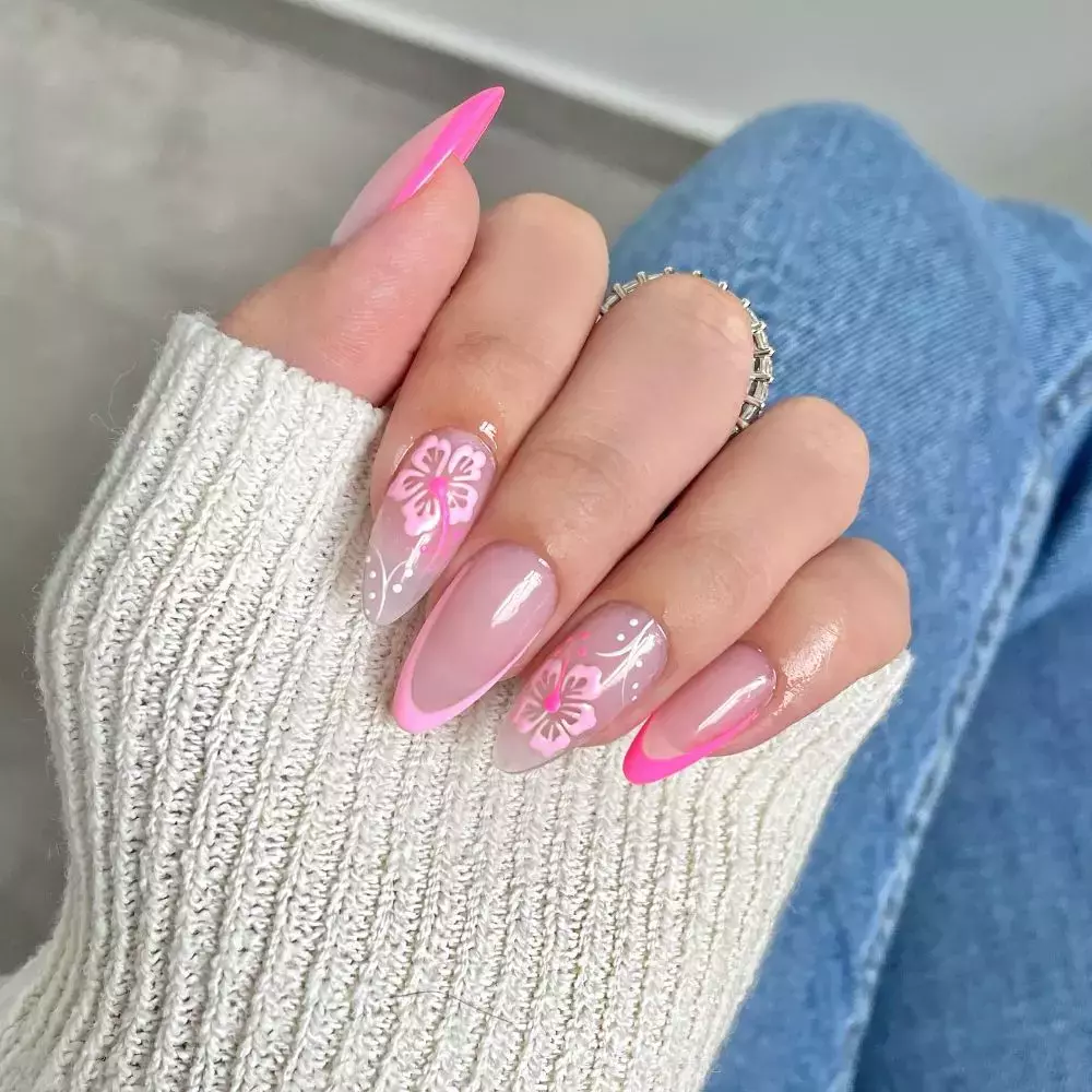 almond-french-tip-acrylic-nails