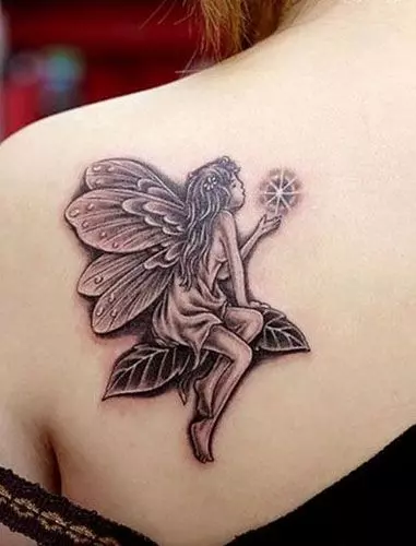 baby angel tattoos for girls