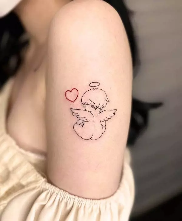 Adorable-angel-sleeve-tattoo-by-@kenta___tattoo