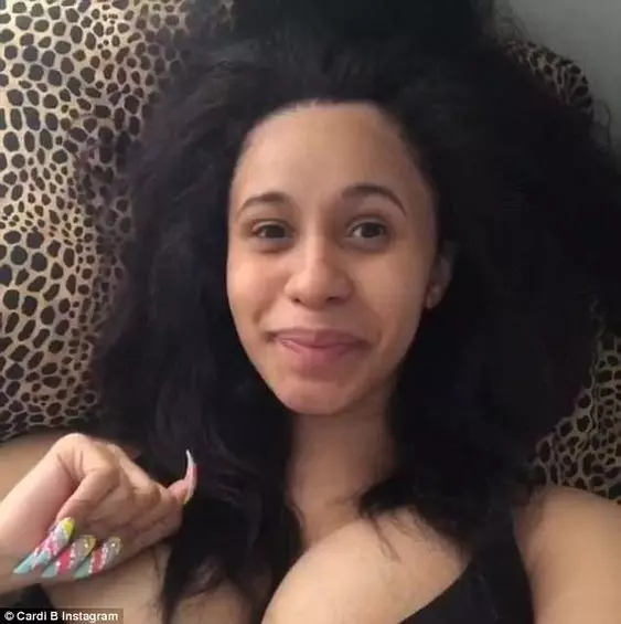 Cardi-B-No-makeup-pic