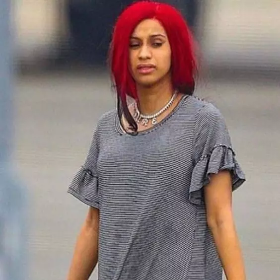 Cardi-B-red-hair