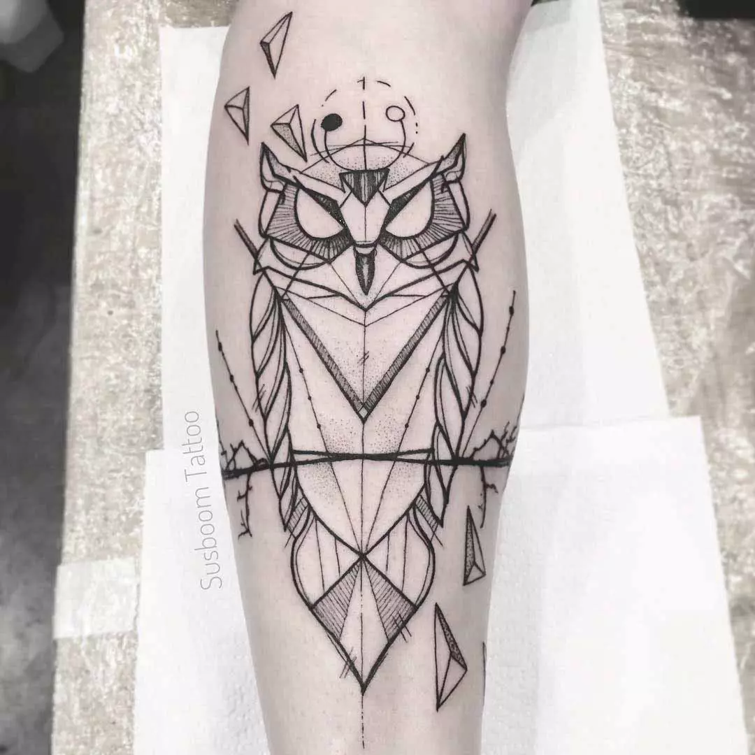 Owl-Geometric-Tattoo