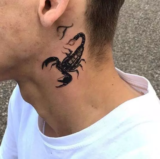 Scorpio-neck-tattoos