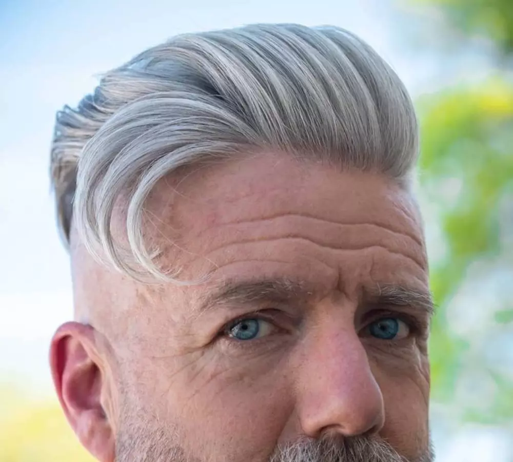 Silver Fox Comb Over