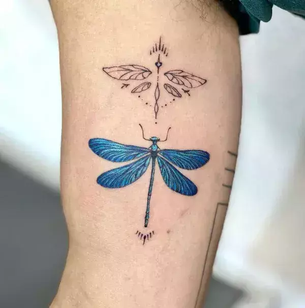 Blue-Dragonfly-tattoo-design