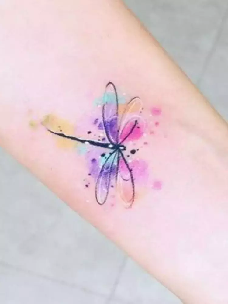 watercolor-dragonfly-tattoos