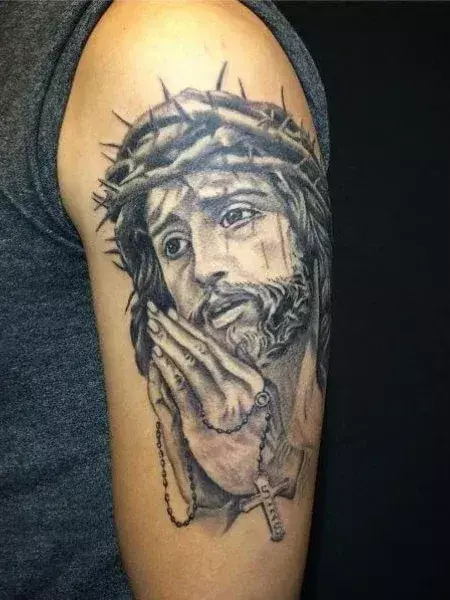 Jesus-Praying-Tattoo-1