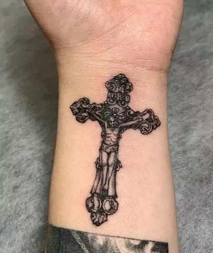 Jesus-tattoo-on-wrist