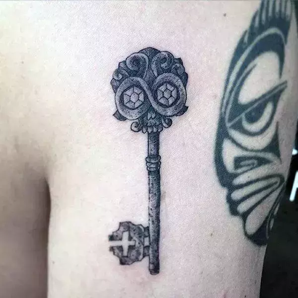 key-tattoo-men