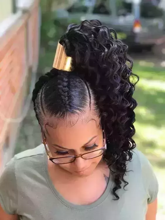 Braids-For-Black-Women-In-A-Ponytail