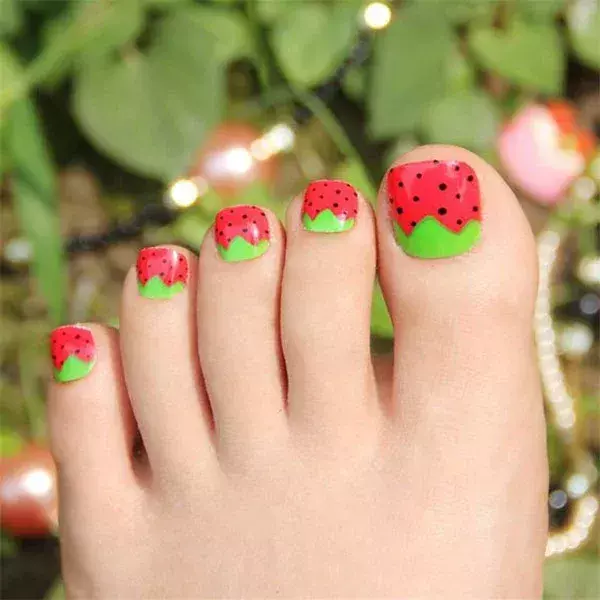Strawberry-Toe-Nails