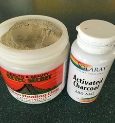 Charcoal and bentonite clay