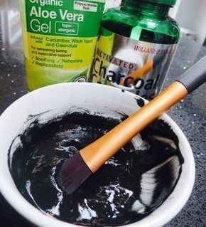 Activated charcoal with aloe vera