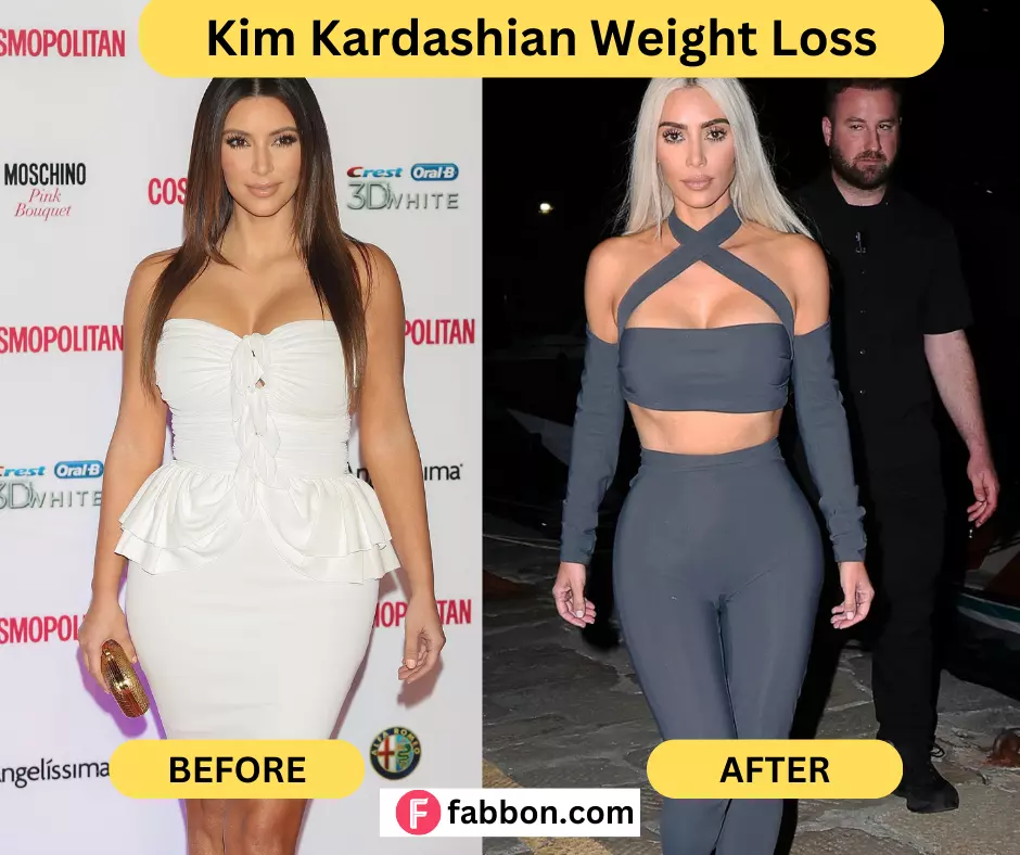 Kim Kardashian Weightloss-before-after