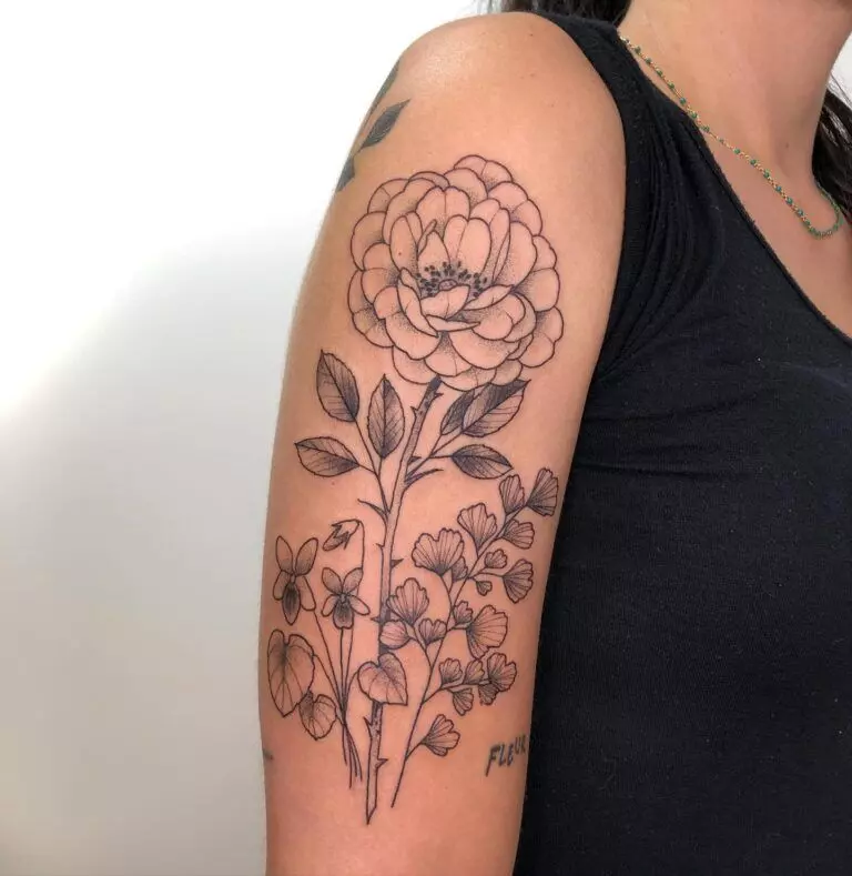 Wildflowers-Tattoo-Designs-on-Upper-Arm-Natures-Elegance-768x789