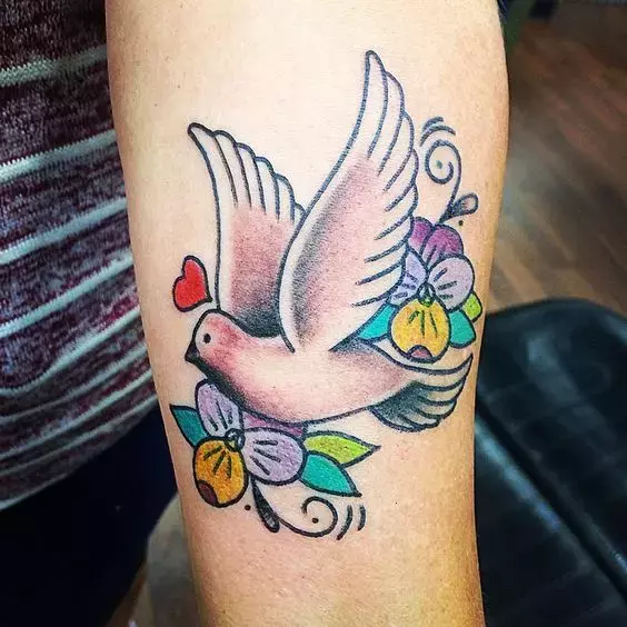 colorful-dove-tattoo