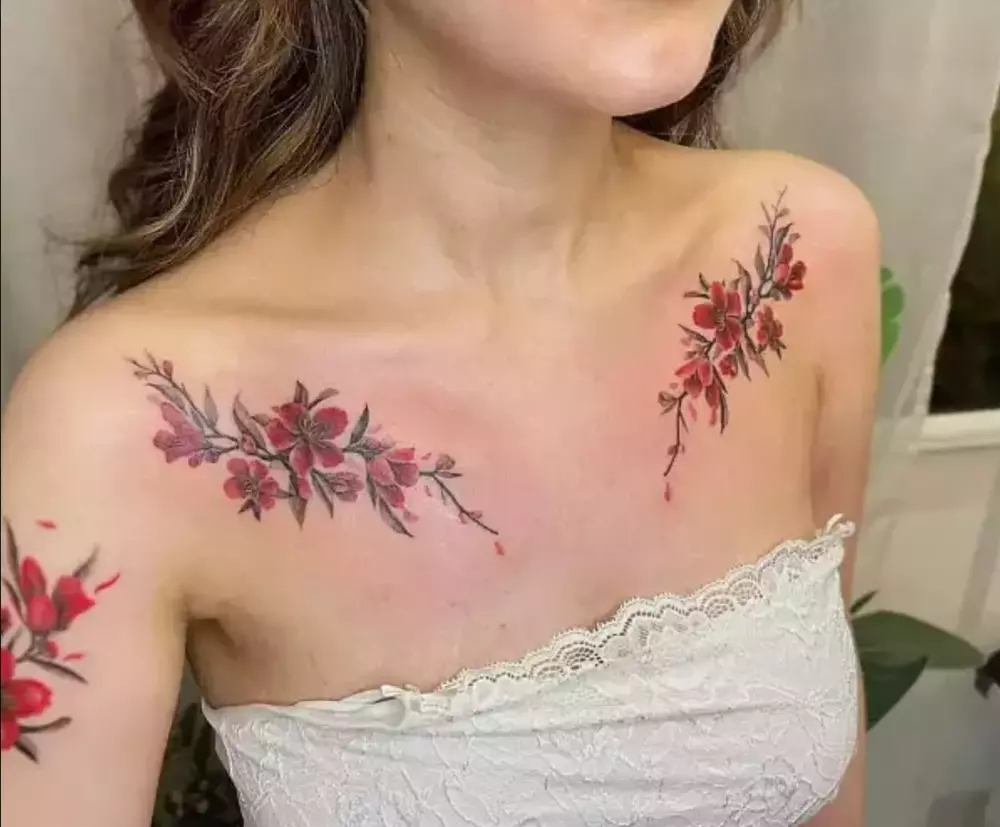red-flower-tattoo