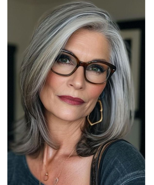 35 Best Hairstyles For Women Over 50 With Glasses – 2024 | Fabbon